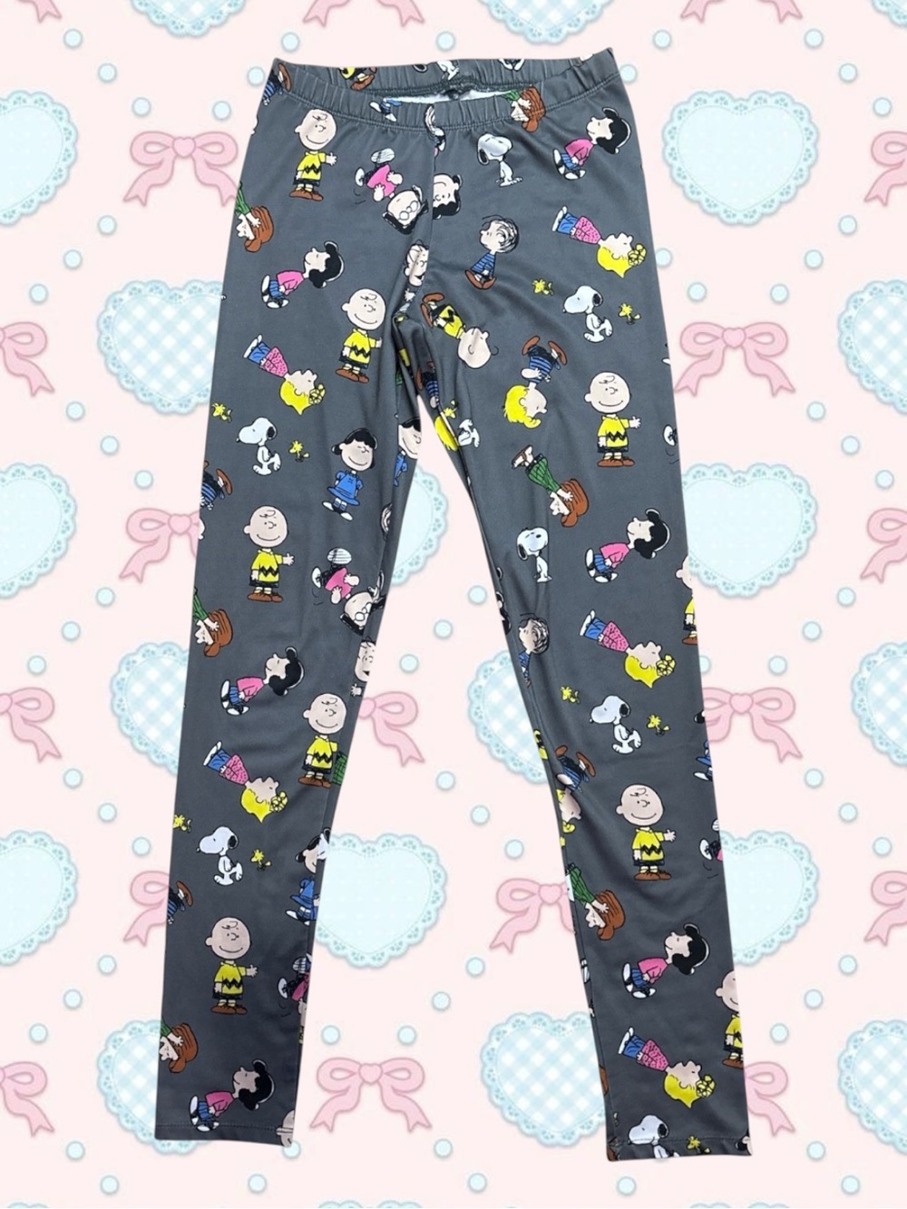 Peanuts Gang Dark Grey Pajama Leggings XS